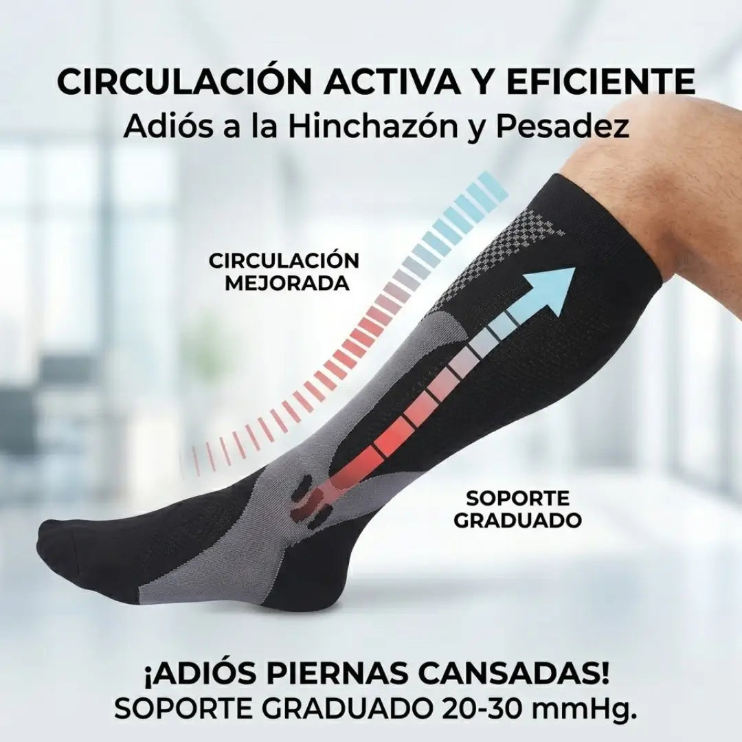Medias de Soporte Graduado ActiveConfort – Energía, Alivio y Ligereza para tus Piernas en Cada Paso