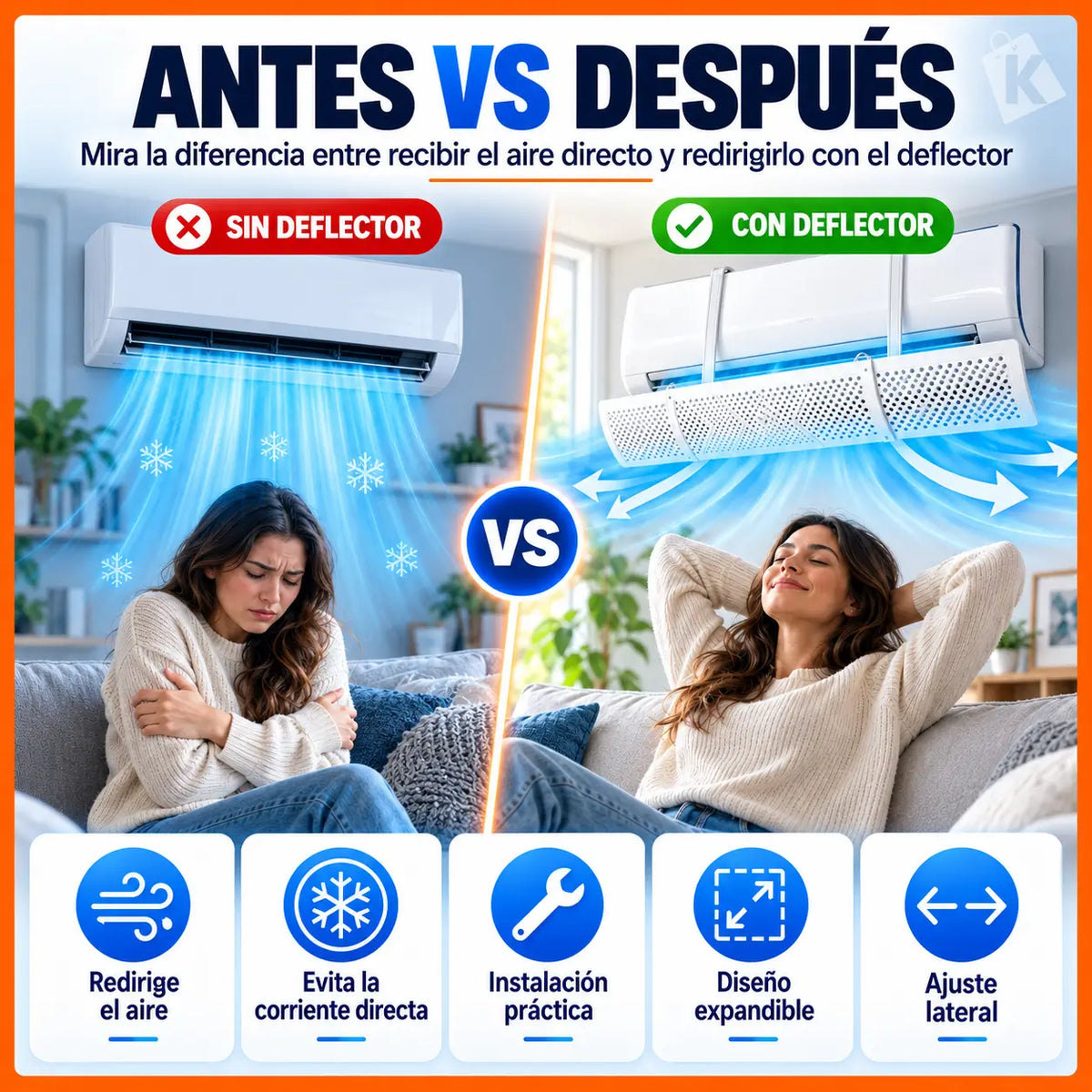 Deflector Aire Acondicionado